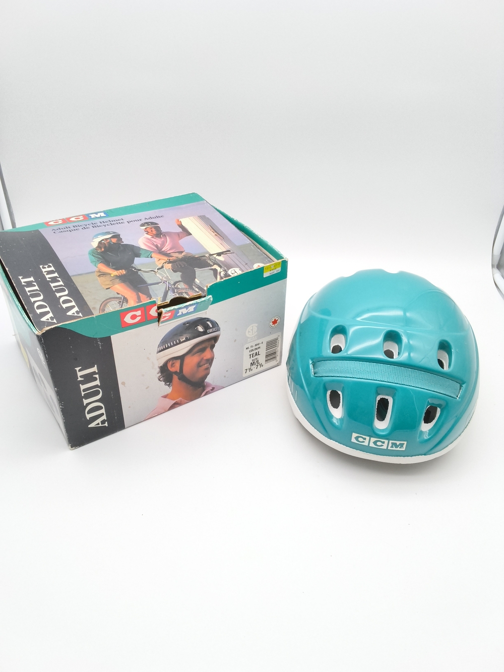 Halloween Costume Anchor Ultimate 90s Vibe - Vintage Teal CCM Helmet